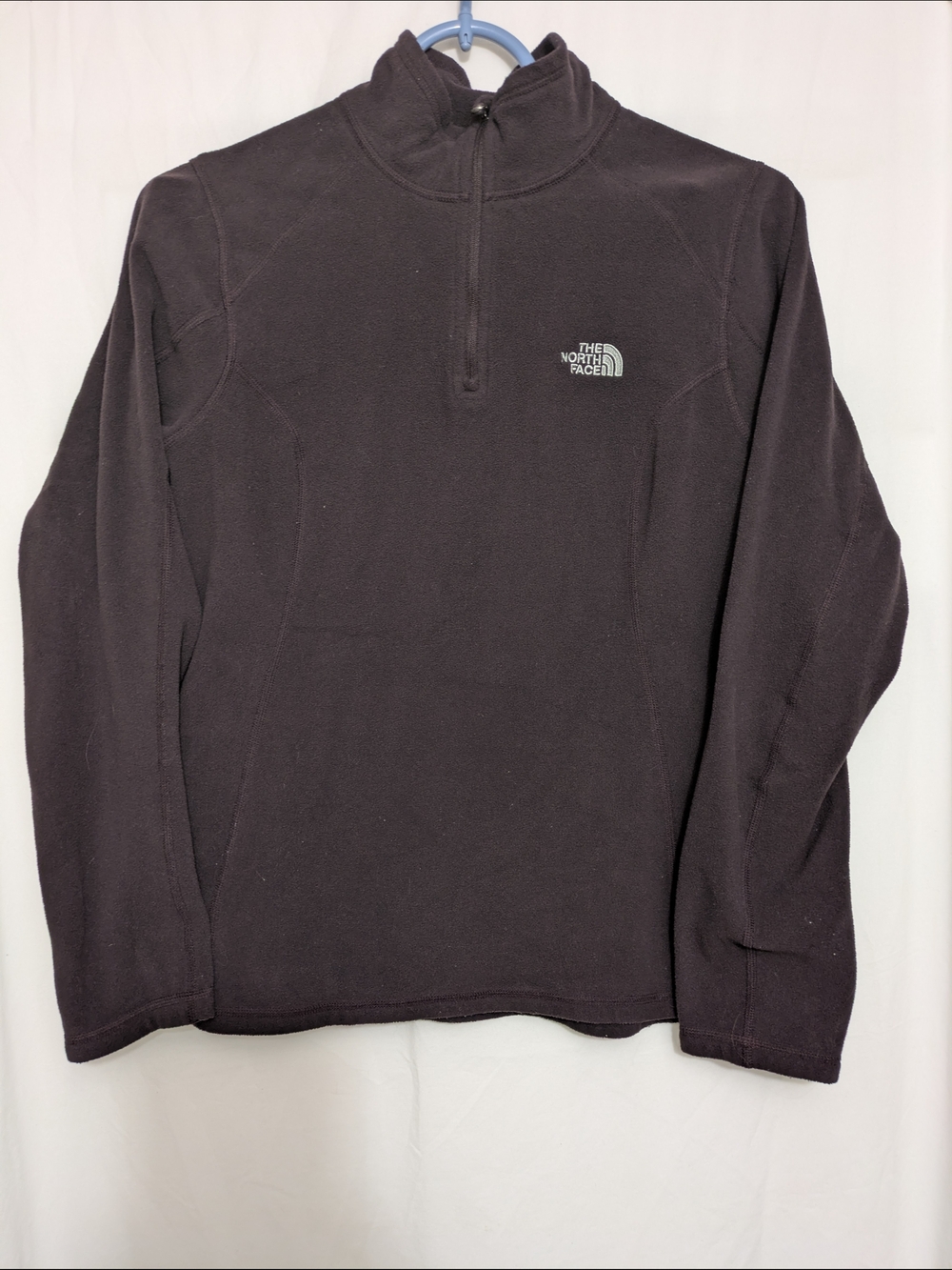 The North Face Brown Quarter Zip Fleece Pullover M